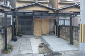 施工事例｜車庫の拡張とカーポートのやり替え