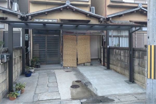 施工事例｜車庫の拡張とカーポートのやり替え