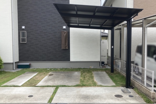 施工事例｜カーポートの設置場所や基礎のカタチ、商品仕様を細かくやり取りしました！