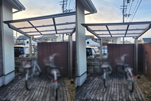 施工事例｜自転車置場、掘ってみないとわからないことも多いです！