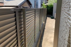 施工事例｜目隠しフェンスの高さと見え方をお客様と一緒に検証しました！