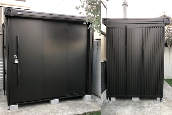 施工事例｜人気の物置「YODOKO × BEAMS DESIGN」に合わせ、基礎ブロックにもこだわりました！