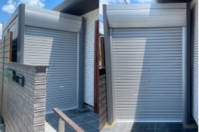 施工事例｜人気のイナバ物置バイクガレージ「アルシアフィット」が素敵な収納レイアウトで進化！