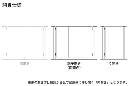 開き仕様