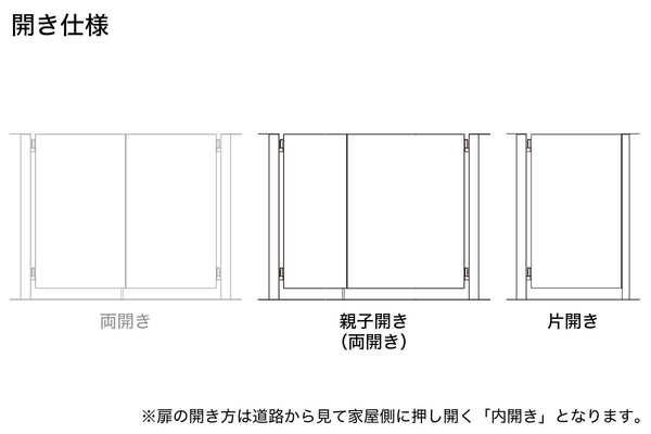 LIXIL アーキキャスト 門扉 BT型 BK型 BY型 標準門柱使用 標準納まり 両開き 親子開き/片開き