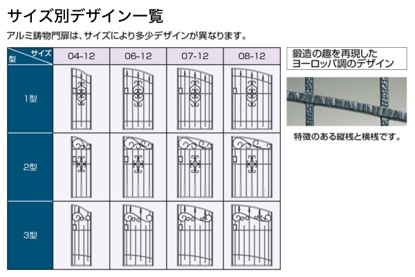 LIXIL コラゾン 門扉 1型 2型 3型 アルミ鋳物 ロートアイアン 柱使用 門柱式 両開き/親子開き/片開き