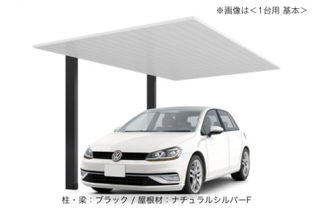 ブラック（柱・梁）＋ナチュラルシルバーF（屋根） 