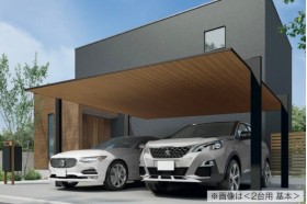 LIXIL カーポートSC 2台用 縦2連棟タイプ