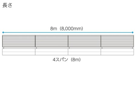 4スパン（8m） 