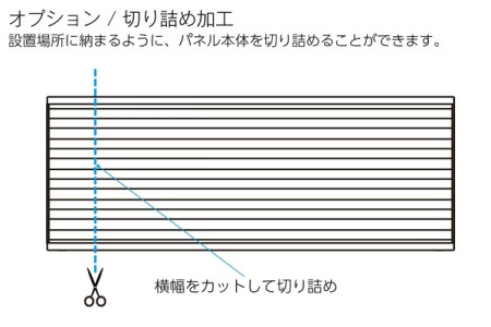 フェンス本体切り詰め加工