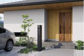 三協アルミ 機能ポール フレムス Modea モデア ポスト・宅配ボックス付