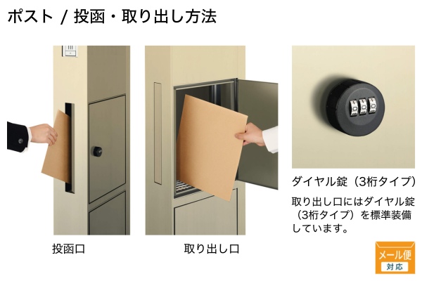 三協アルミ 機能ポール フレムス Modea モデア ポスト・宅配ボックス付