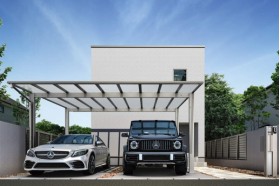 YKKAP カーポート エフルージュ FIRST 600タイプ 2台用