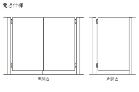 開き仕様