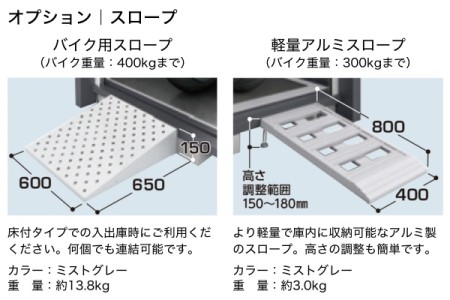 スロープ / 床付タイプ用