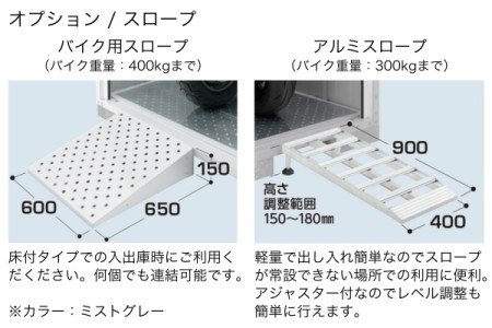 スロープ / 床付タイプ用