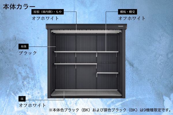 【2026年2月発売】ヨド物置 BLACK ブラック エルモ 中型・大型物置（LMD-BK）
