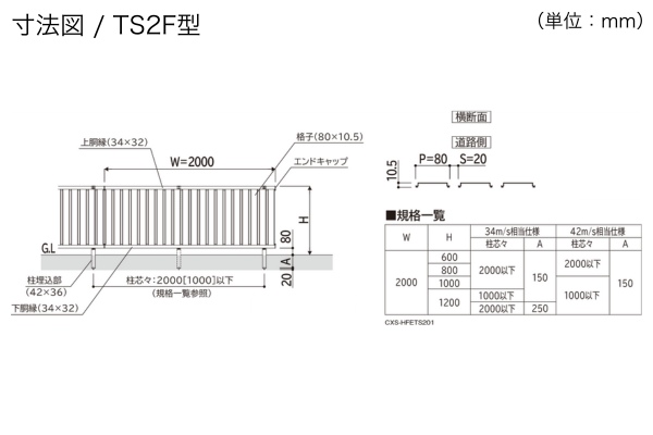 YKKAP ルシアス フェンス インセットデザイン TS2F型 たてスリット TM1F型 たて目隠し