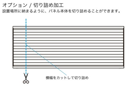 フェンス本体切り詰め加工
