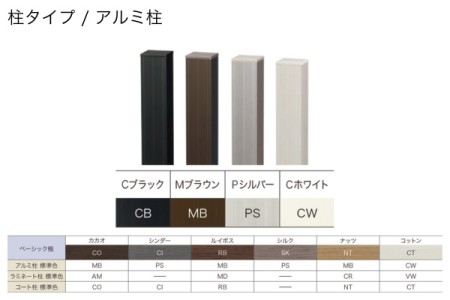 アルミ柱 