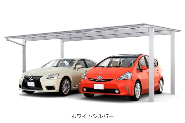 オリジナル商品 カーポート F型 2台用