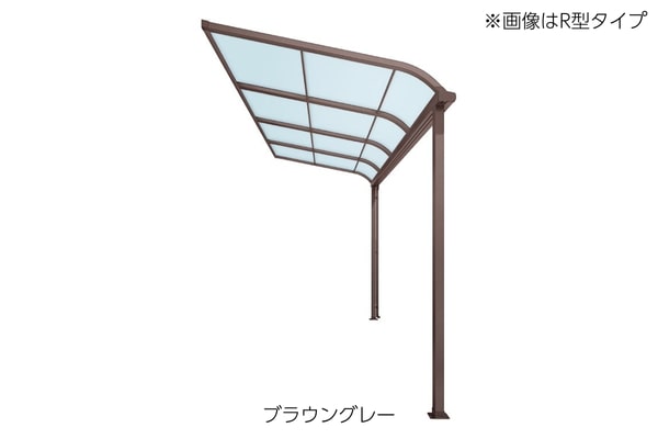 オリジナル商品 テラス F型 耐積雪20cm相当対応（壁付仕様）