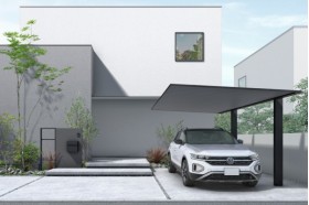 【2024年11月発売】YKKAP カーポート PLAIN ROOF プレーンルーフ 600タイプ 1台用