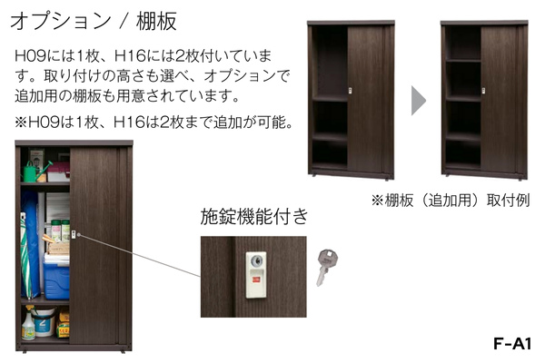 LIXIL ガーデンストレージ 収納庫・物置（F-A1/I-G1）