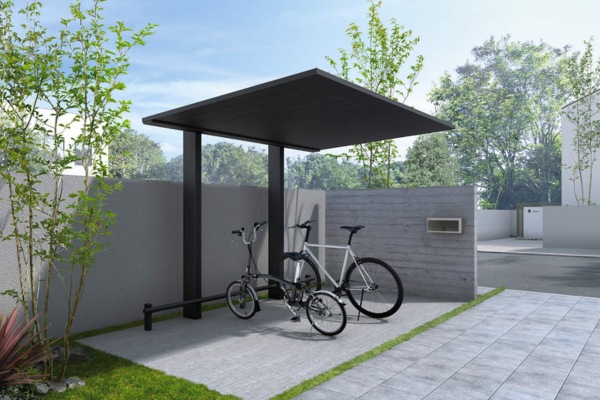 【2024年11月発売】YKKAP PLAIN ROOF プレーンルーフ ミニ 600タイプ（サイクルポート・駐輪場）