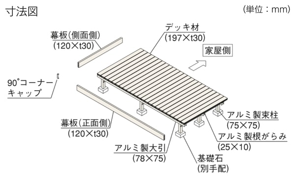 YKKAP ウッドデッキ リウッドデッキ 200（人工木）