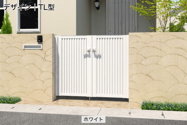 三協アルミ 形材門扉 レジリア YL型 横ルーバー TL型 たてルーバー 門柱タイプ 両開き/親子開き/片開き 高尺・ハイタイプ対応