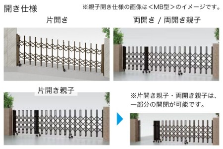 開き仕様