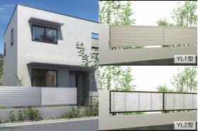 YKKAP シンプレオ フェンス YL1型 横ルーバー YL2型 採光ルーバー 高尺タイプ対応