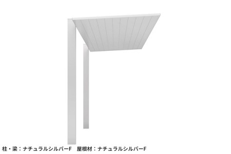 ナチュラルシルバーF（柱・梁）<br>+
ナチュラルシルバーF（屋根） 