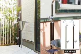 UNISON FINO フィーノスタンドⅡ 左右仕様 水栓2口 蛇口付き｜立水栓・水栓柱