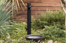 UNISON Spre スプレスタンド60ソリッド 左右仕様 BED. 水栓2口 蛇口付き｜立水栓・水栓柱