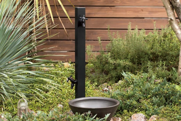 UNISON Spre スプレスタンド60ソリッド 左右仕様 BED. 水栓2口 蛇口付き｜立水栓・水栓柱