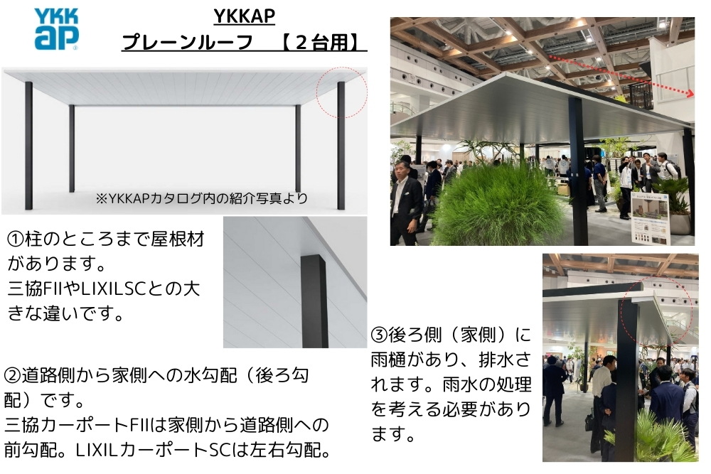 YKKAPプレーンルーフ2台用