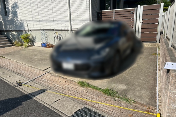 カーポートSC1台用の施工前