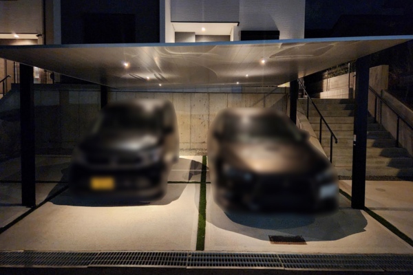 カーポートSC2台用の施工後