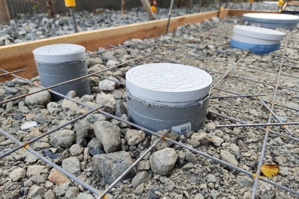 施工中｜枡の高さ調整