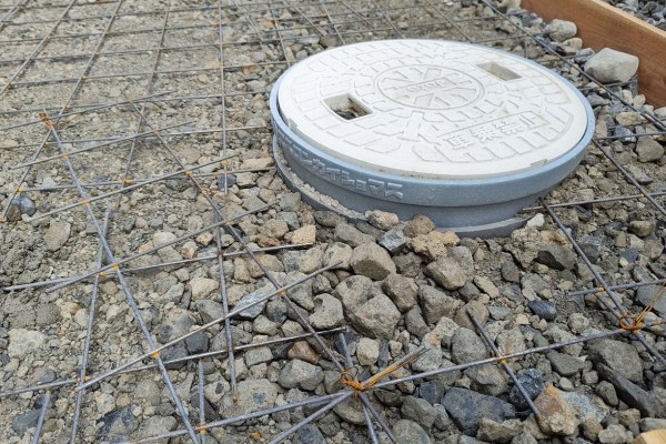 施工中｜枡の高さ調整